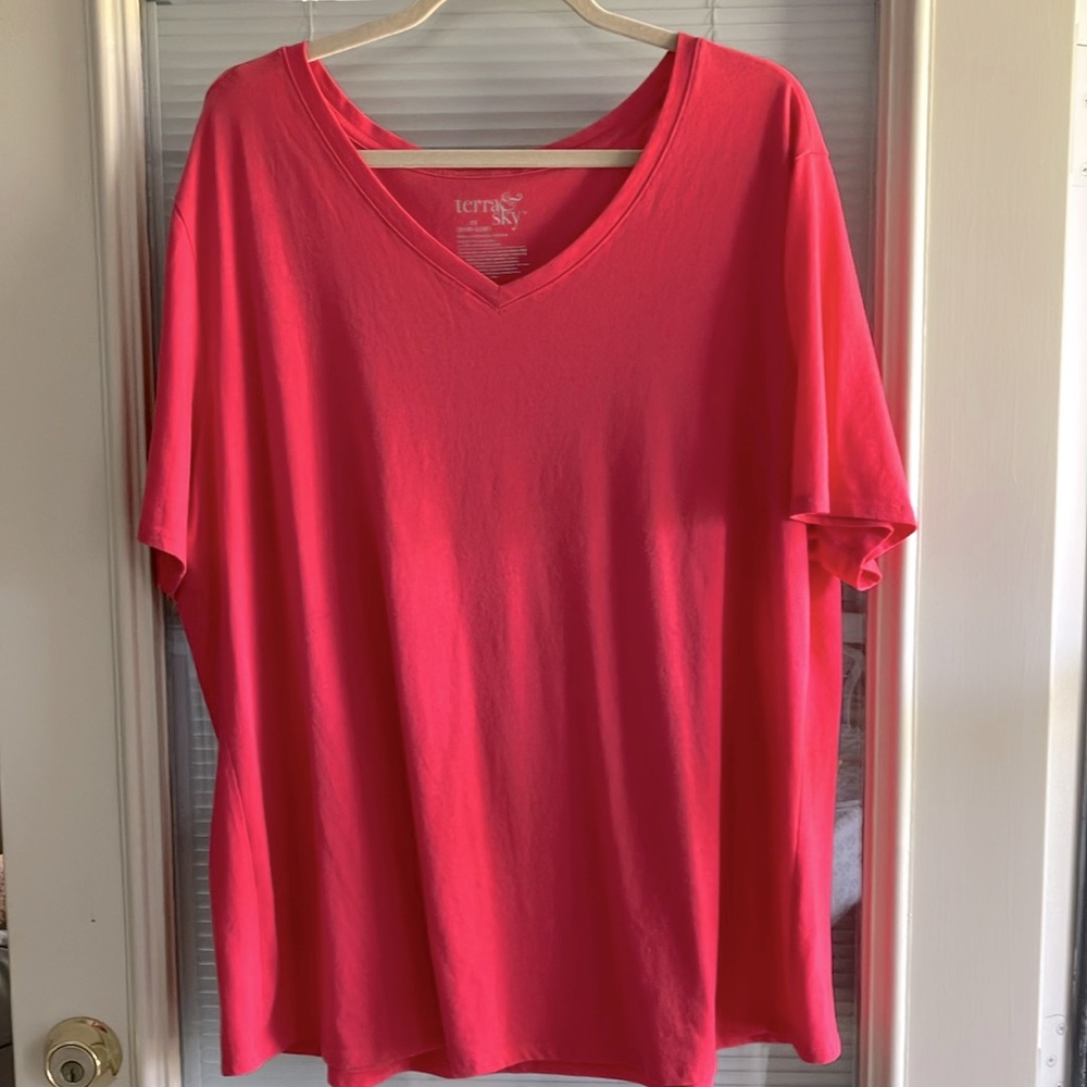 Terra & Sky Pink Oversized Short Sleeve Tee